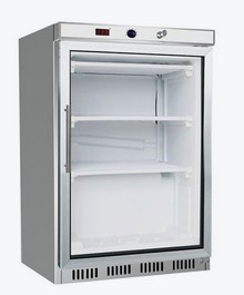 HF200G S/S Display Freezer with Glass Door