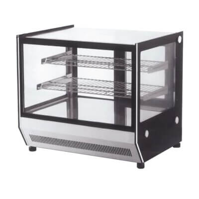 Counter top square 2 Shelves Glass cold food display – GN-1200RT