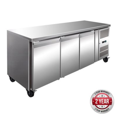 GN3100BT TROPICALISED 3 Door Gastronorm Bench Freezer
