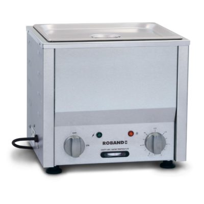 Roband Counter Top Bain Marie 1/2 size 150mm pan + lid ; 670w / 2.9Amp