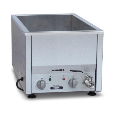 Roband Counter Top Bain Marie narrow 2 x 1/2 size, pans not included ; 1000w / 4.4Amps