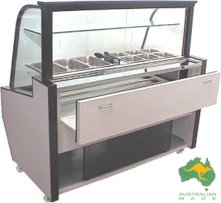 VIP Food Preparation Display 2400mm – PULL OUT REFRIGERATED DRAWS
