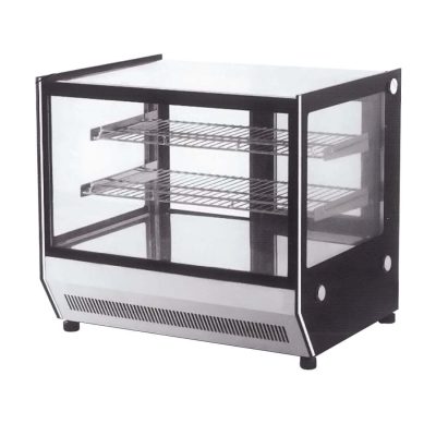 Counter top square glass cold food display – GN-900RT