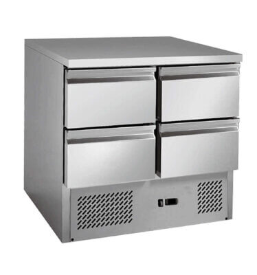 4 drawers S/S benchtop fridge – GNS900-4D
