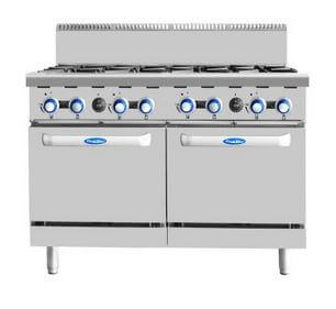 CookRite 8 Burner with Oven W1200x D800 x H1115