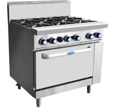 CookRite 6 Burner with Oven W914 x D790 x H1165