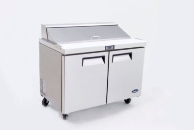 Atosa 2 Door Sandwich Prep Table Refrigerator 1225 mm – Fits 6 x 1/3 GN Pans