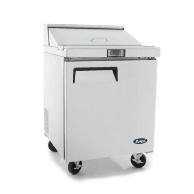 Atosa 1 Door Sandwich Prep Table Refrigerator 698mm – Fits 4 x 1/3 pans