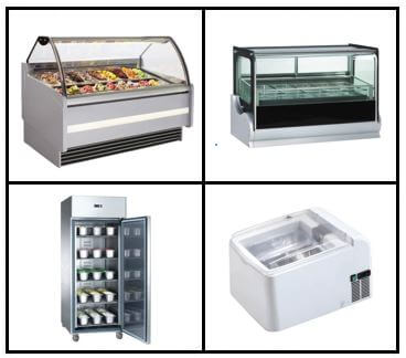S12: Gelato / Ice Cream Displays - Storage (Bench / Floor Standing)