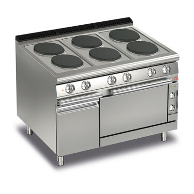 BARON 6 Burner Electric Cook Top With Electric Oven