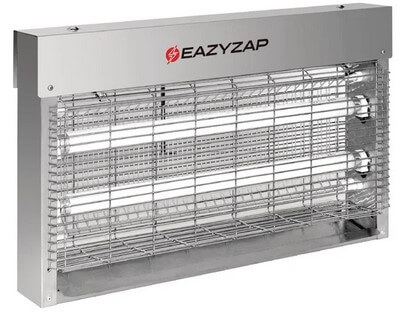 Eazyzap LED Brushed Stainless Steel Bug Zapper Large -150m2