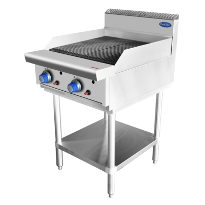 Cookrite 600 mm radiant char grills on Stand – 2 Burners