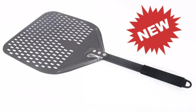 Aluminum Pizza Peel Perforated – Blade: 300mm x 300mm – Overall Length: 550mm