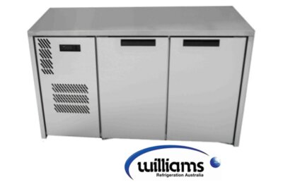 Williams Cameo – Two Door Stainless Steel Under Counter Display Refrigerator