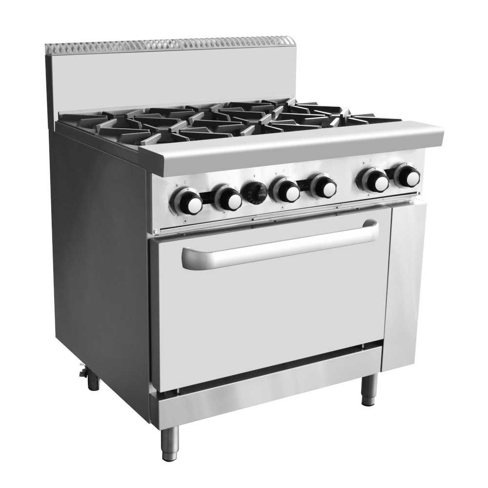 AG Six Burner Gas Cooktop Range with Oven 900mm width VIP