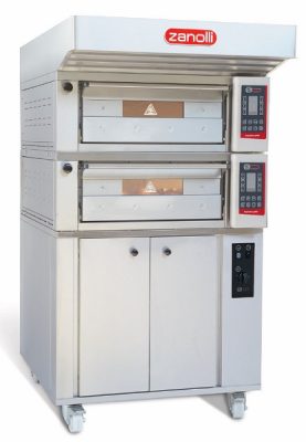 Zanolli Teorema Polis 2 Tray Bakery Deck Oven with narrow design -180mm Chamber Height – 1 to 4 Deck