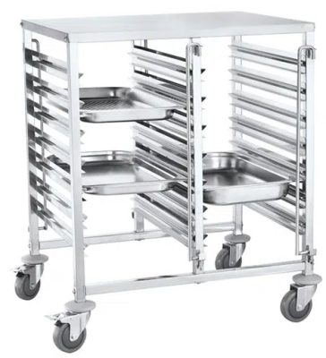 Gastronorm Stainless Steel Pan Carrier – Double – 14 Tier