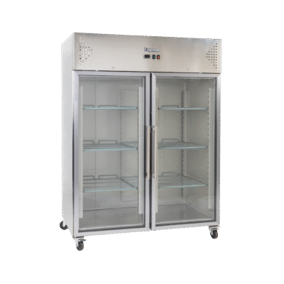 Exquisite GSC1410G Two Glass Doors Upright Storage Refrigerators 1476 Litre