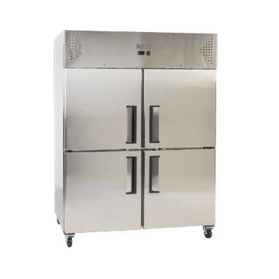 Exquisite Two SPLIT Solid Doors Upright Storage Freezers 1236 Litre