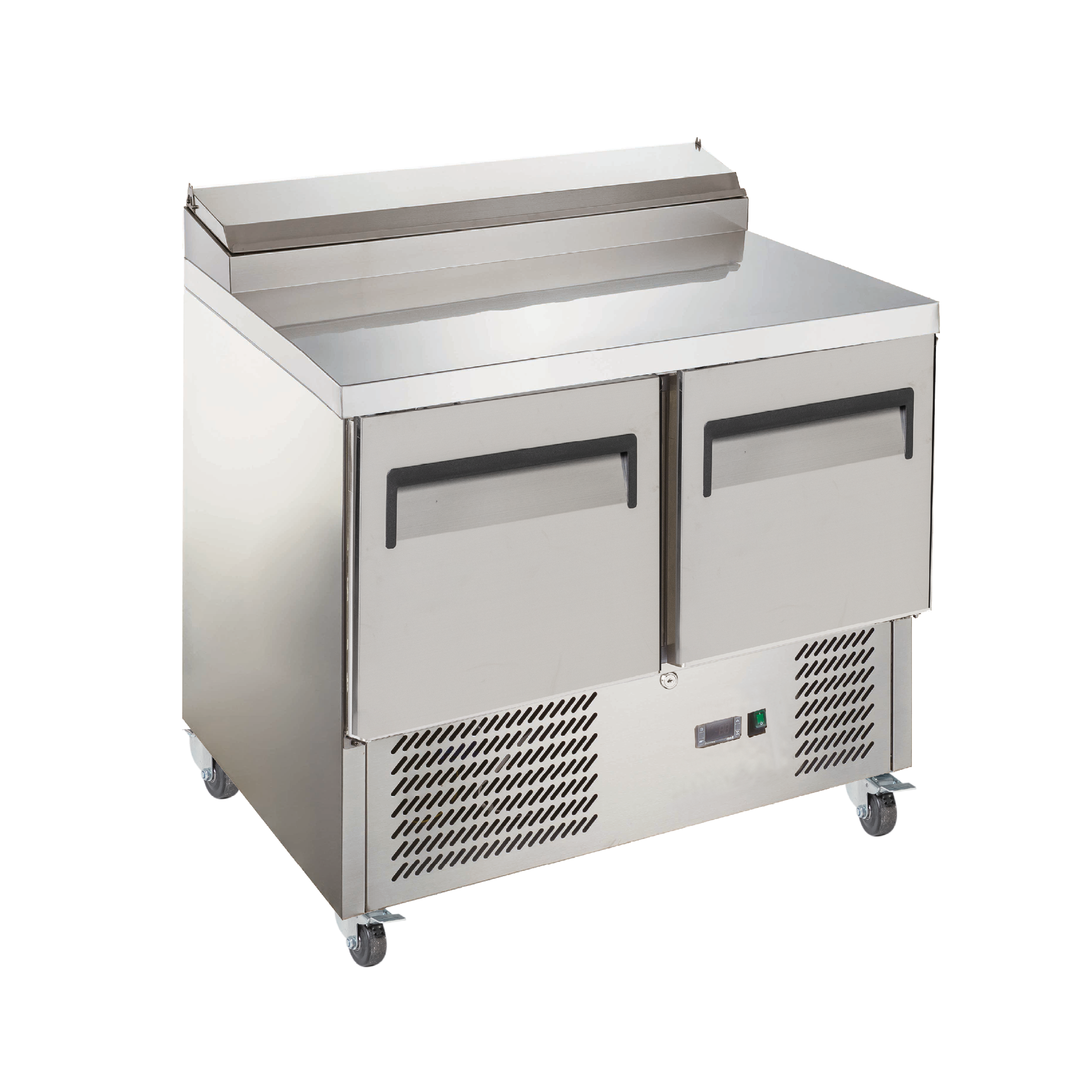 Exquisite Two Door Stainless Steel Top Food Preparation Refrigerators – Fits 5 x GN1/6