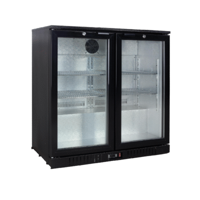 Exquisite UBC210 Two Swing Doors Backbar Display Refrigerators 900mm Height