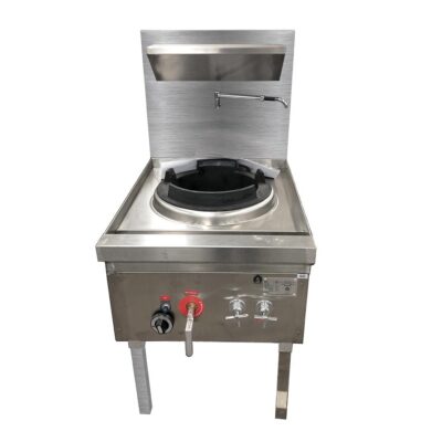 Gasmax Stainless Steel Waterless Nature Gas Single Wok Chimney Burner – WW-1NC