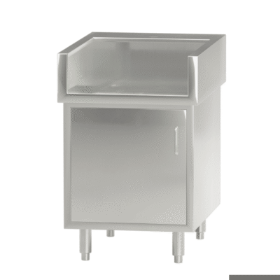 Modular System Single Door Stainless Steel Cabinet with Splash Guard – WCB8-0600