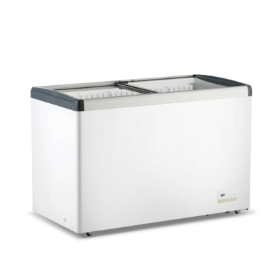 Thermaster 396L Chest Freezer with Flat Glass Sliding Lids – WD396G