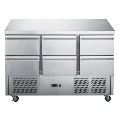 FED-X Six Drawer Salad Prep Fridge – XGNS1300D-6D