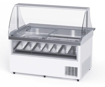 Fascino Primo10 Gelato Freezer – 10 x 5 Litre Gelato Pans
